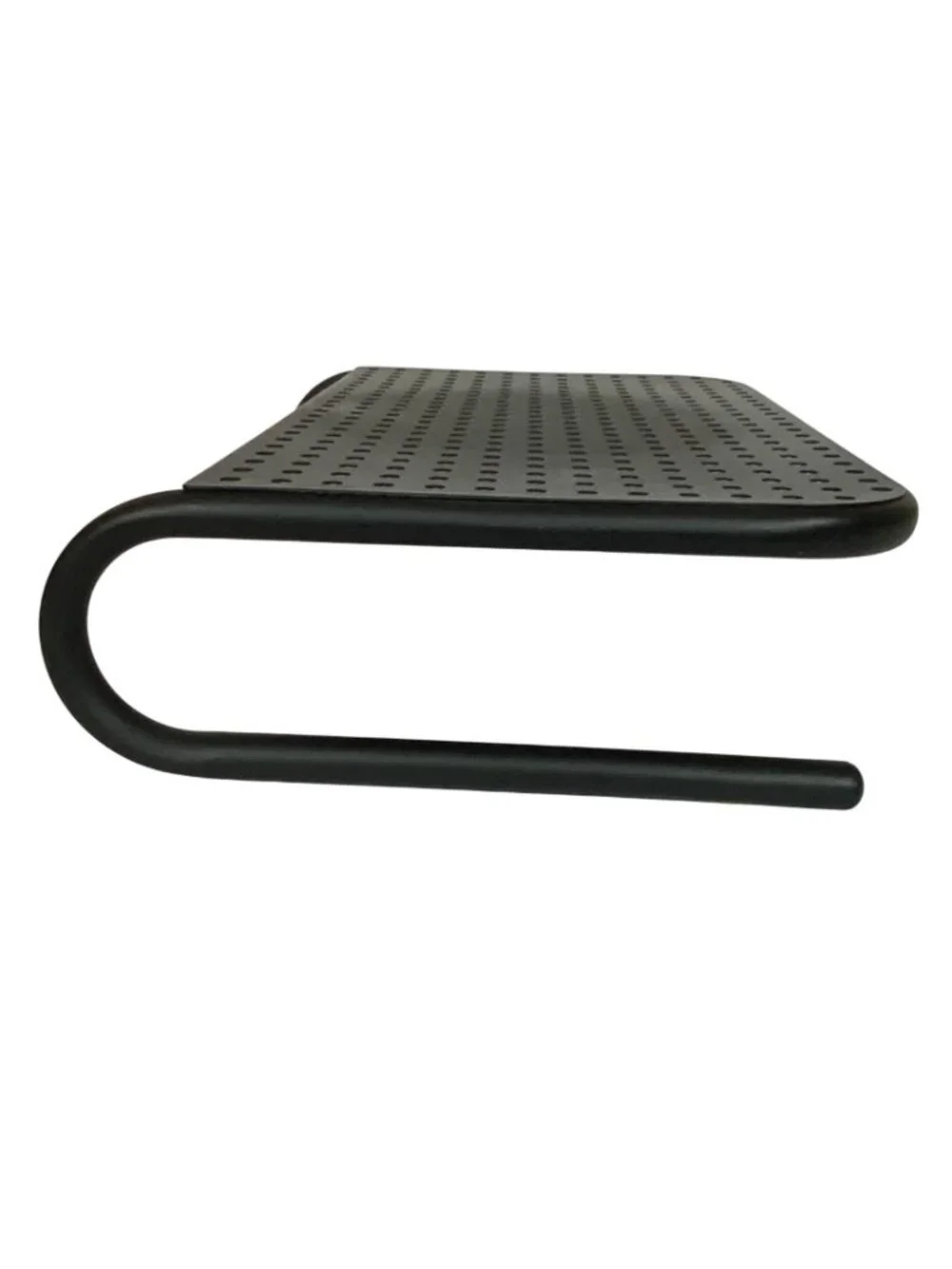 Metal Computer Monitor Stand Riser Black Perforated Platform For Ventilation - Picture 4 of 6